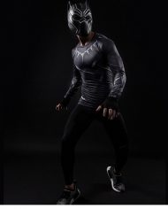 Black Panther Long Sleeve Compression Shirt 1