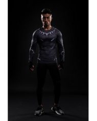 Black Panther Long Sleeve Compression Shirt 3