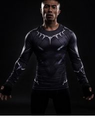 Black Panther Long Sleeve Compression Shirt 4