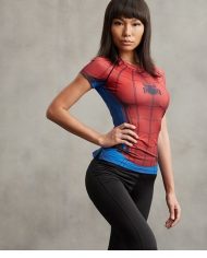 Ladies Civil War Spiderman Compression Shirt 1