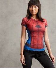 Ladies Civil War Spiderman Compression Shirt 4