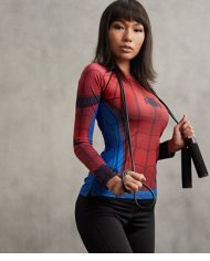 Ladies Civil War Spiderman Long Sleeve Compression Shirt 3