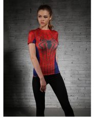 Ladies Spiderman Compression Shirt 1