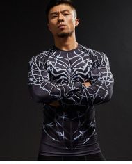 Light Web Symbiote Long Sleeve Compression Shirt 1