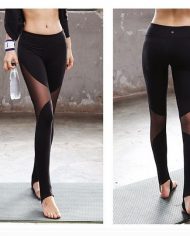 Long Active Geo Mesh Slit Leggings 3