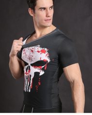 Punisher Blood Splatter Compression Shirt