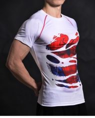 Spiderman Alter Ego White Compression Shirt 1