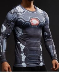 War Machine Civil War Long Sleeve Compression Shirt 1