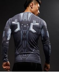 War Machine Civil War Long Sleeve Compression Shirt 2