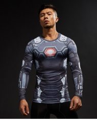 War Machine Civil War Long Sleeve Compression Shirt 3