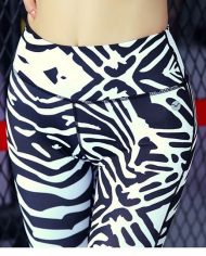 Zebra Print Slit Leggings 2